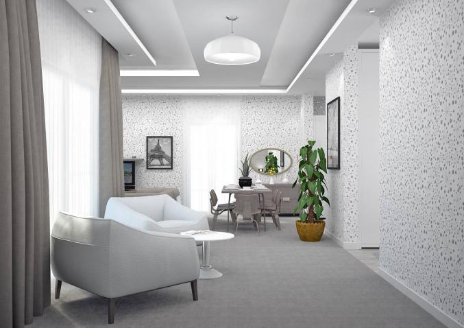 appartement s+2 au troisième étage luxueux