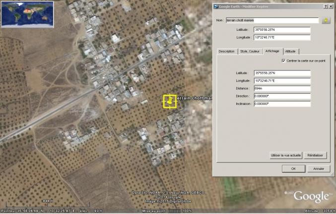 Beau terrain sis Chatt Meriem Ouled Ben zina 4042Akouda Sousse