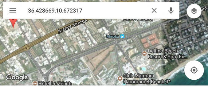 a vendre un terrain nu de 448m²