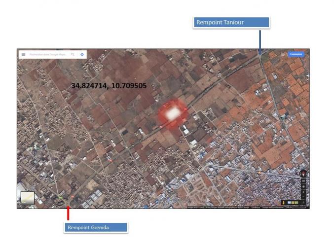 à Vendre ...  Terrain à Ooun Elmayl ...