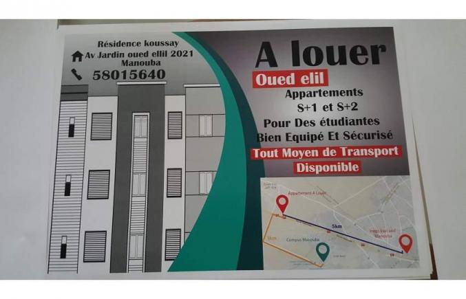 des appartements S+1 et S+2