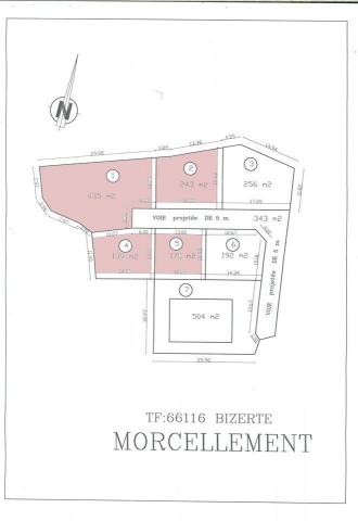 Réf 3022: 4 Lots à vendre à Borj Taleb Bizerte