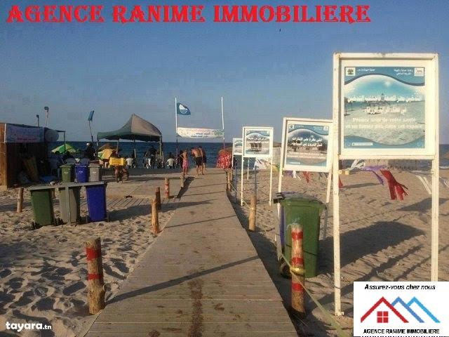 Maison inachevé ds 1080m2 a la plage