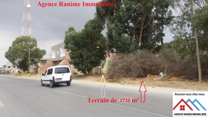 Terrain commercial a dar allouche de 3730m2 tbleu