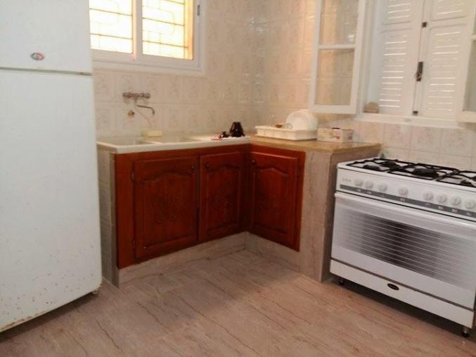  Un Rdc de 3 pièces meublé à Corniche Bizerte