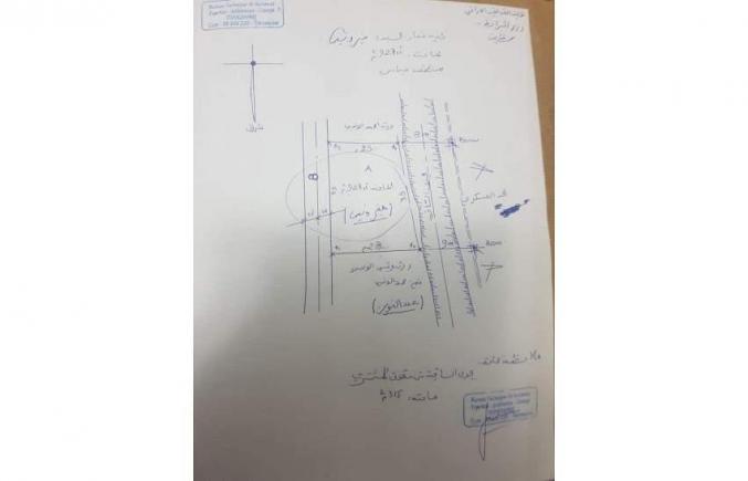 ارض للبيع بحي عباس تطاوين 918 متر