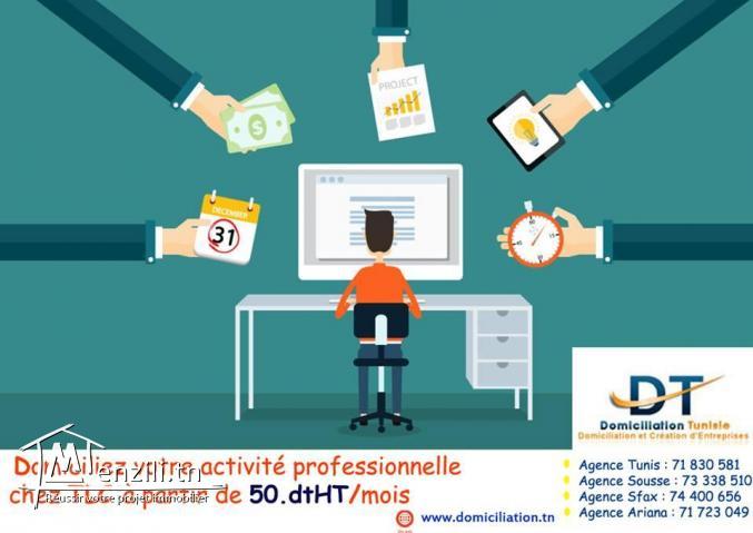 domiiciliation annuel avec tlc