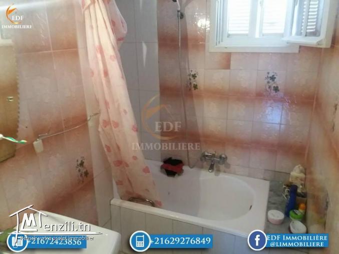  Un Rdc de 4 pièces meublé à Corniche Bizerte