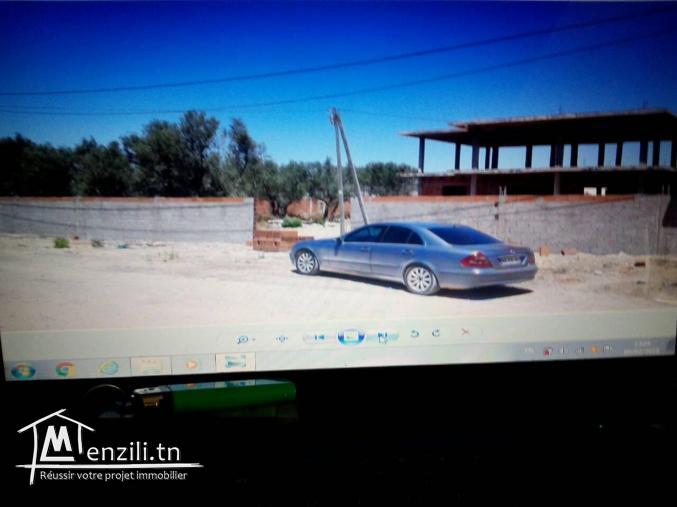 vente de terrain clôturé