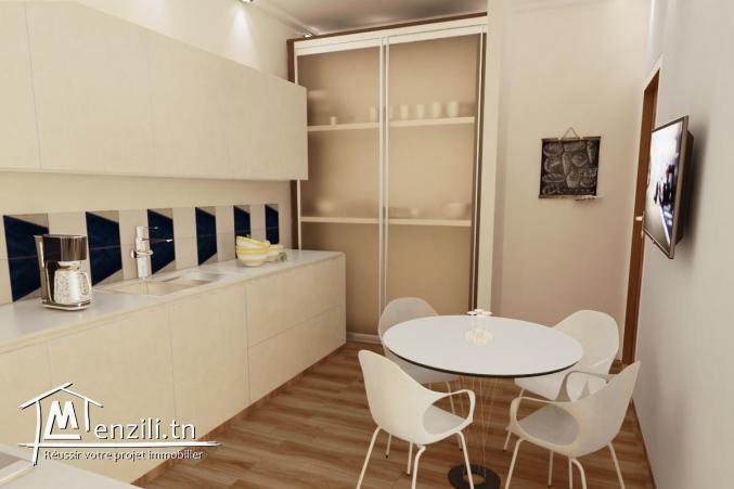 Appartement S+1 de 79 m² à la cité olympique Sousse