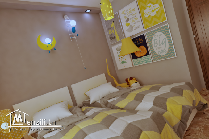 Appartement S+2 de 106 m² à la cité olympique Sousse