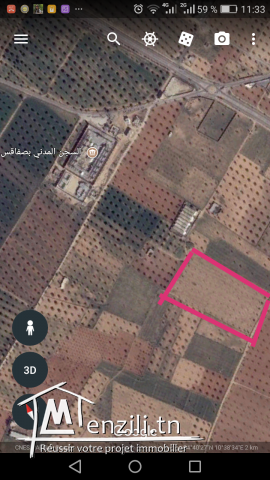 Terrain route gbes, thyna