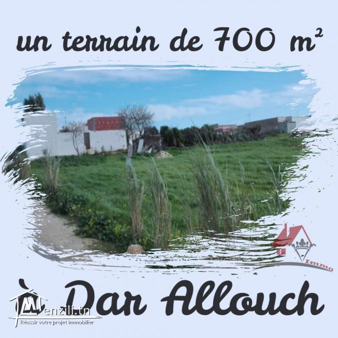 des lots de terrain à Dar Allouch de 700 m²