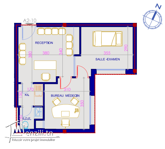 A louer cabinet médical Urologue