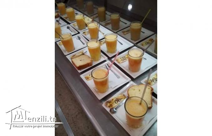 A vendre fond de commerce  café restaurant situé au MON-PLAISIR TUNIS ,