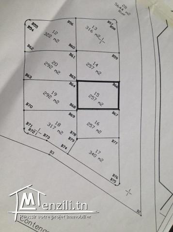 a vendre lot des terrain a batir a jinene mansoura