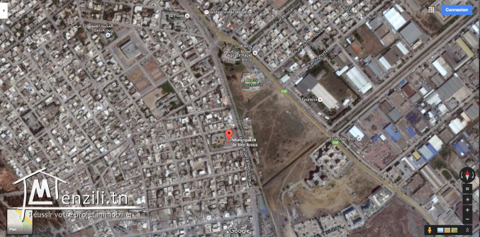 Terrain constructible de 456m2 au centre de Ben Arous Ville