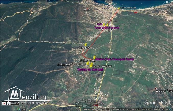 terrain à vendre à Tabarka