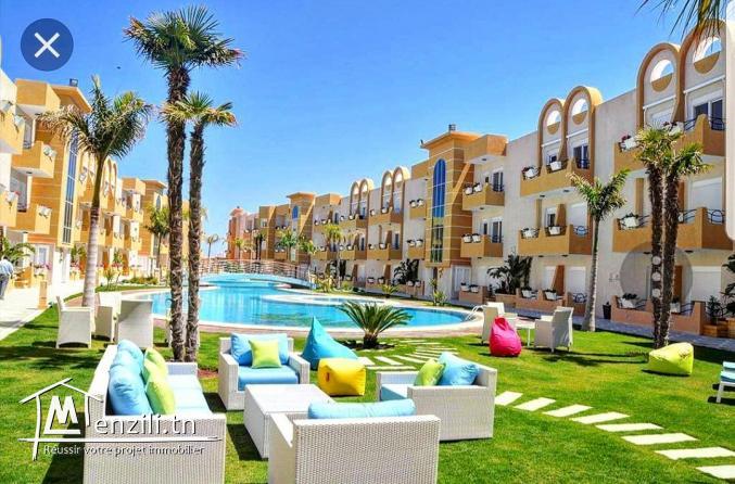 À Vendre Un Bel Appartement équipé S+1 dans une résidence haut-standing à Tantana-Kantaoui