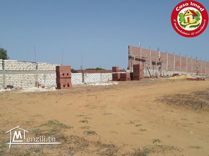 terrainde 150 m² constructible a kelibia
