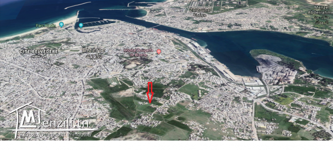 A vendre un terrain de 316 m² à Bizerte Citée  el jala
