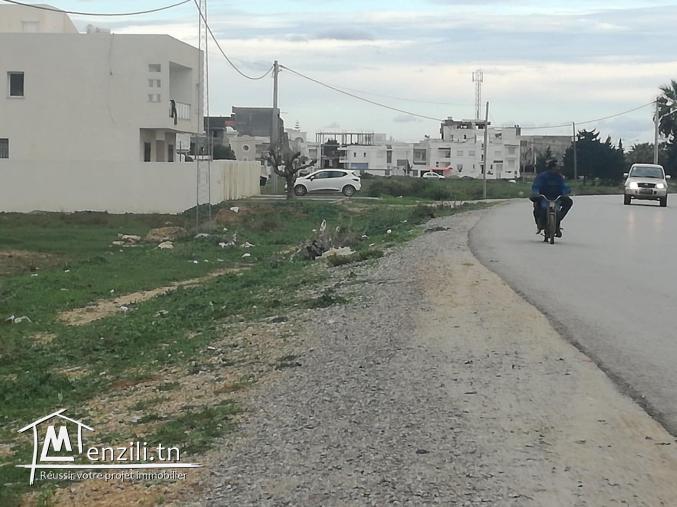 terrain en face salle couverte kelibia