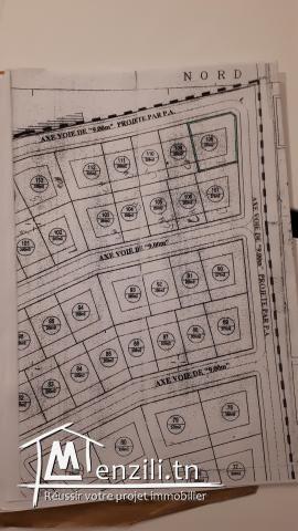 Vente d'un terrain aménagé et avec titre à Mnihla
