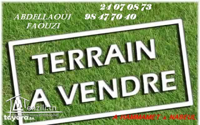 Un beau terrain de 200 M2 à Hammamet nord