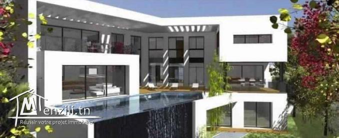 a vendre une villa inachevée sur les hauteurs de Gammarth superieur