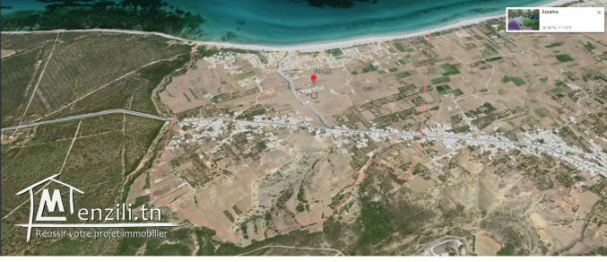 terrain 300m a la plage zahra kelibia