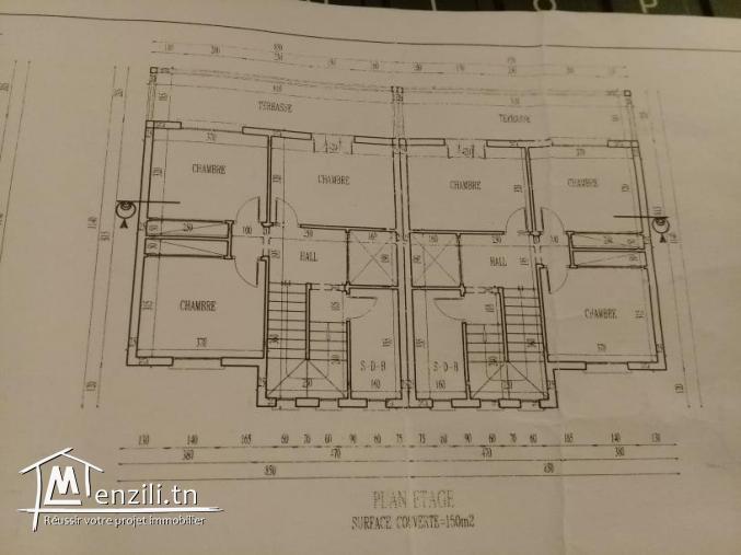 دار في طور البناء قريب للبحر الشاطىء القبلي 25243743