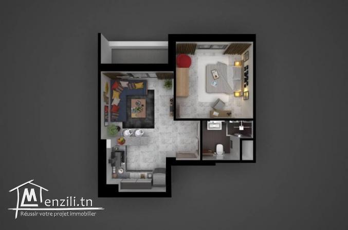 APPARTEMENT S+1 HAMMAMET MREZGUA