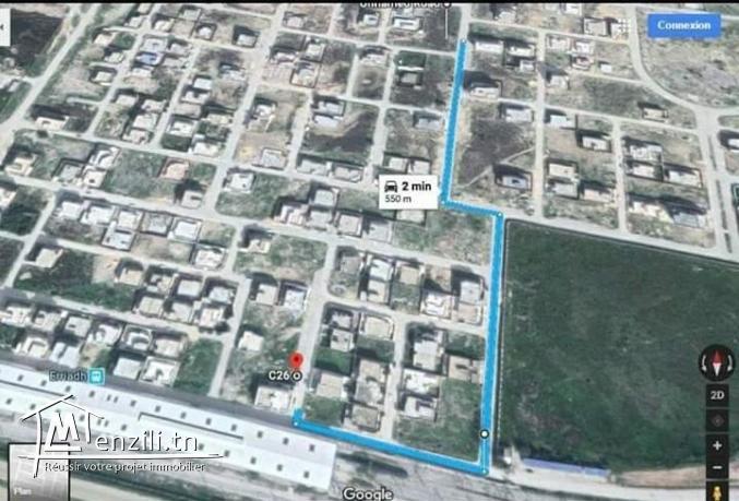 Terrain de 397 m2  à borj cedria