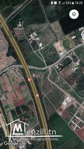 Lots de terrains de 392 m2, 521 m2, 1000 m2 et 1521 m2 à proximité de géant et cebelet ben ammar