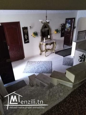 Une villa au rez-de-chaussée et deux appartements au 1 étage