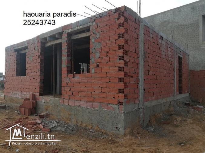 Maison a vendre inachevé 1min de  la mer el haouaria