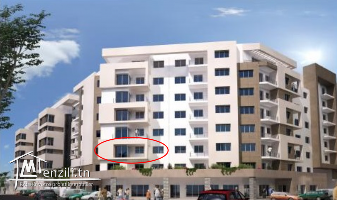 A louer un appartement S+3 neuf jamais habité 146m2 a La Manouba+ Parking ss Sol