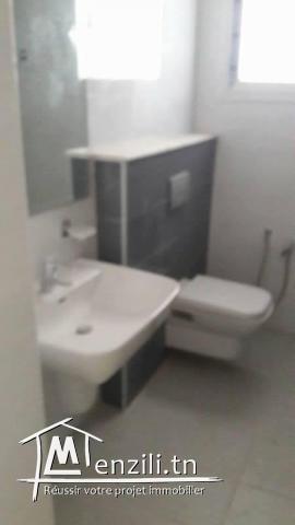 A louer un appartement S+3 neuf jamais habité 146m2 a La Manouba+ Parking ss Sol