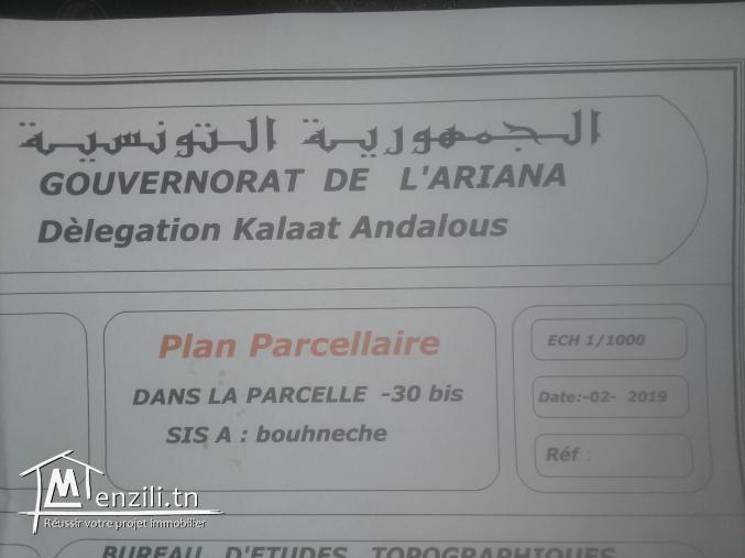 Terrain nu tres prauche du port financier  a RAOUED IRIANA