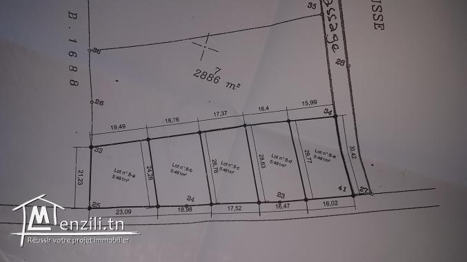 Terrain a vendre près de jardin fleuri akouda