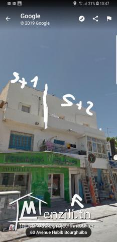 2 APPART SUR AV HABIB BOURGUIBA TRES RARE