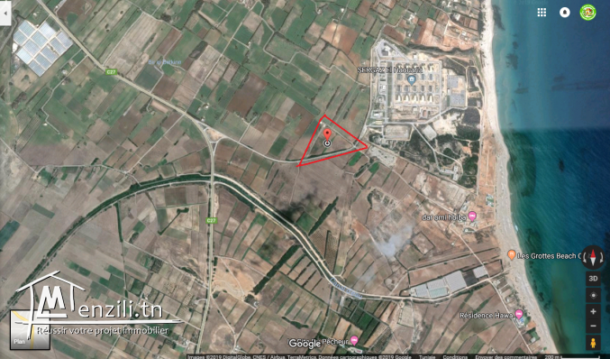 Nouveau lotissement 300 m² à plage sable blanc Elhaouaria