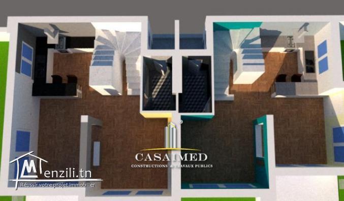 une duplex en cours de construction a vendre à kerkouane 26875066