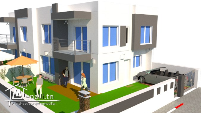 une duplex en cours de construction a vendre à kerkouane 26875066