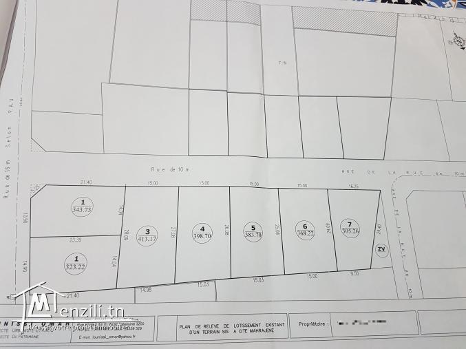 بحي المهرجان تطاوين ،عشرة مقاسم للبيع