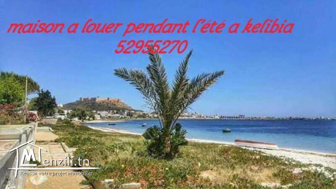 maison a louer pendant l'été a kelibia 50 dinar ellila f juin w 60 début juillet 52955270