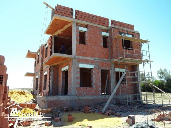 Duplexe vue de mer  à vendre à kerkouane kélibia