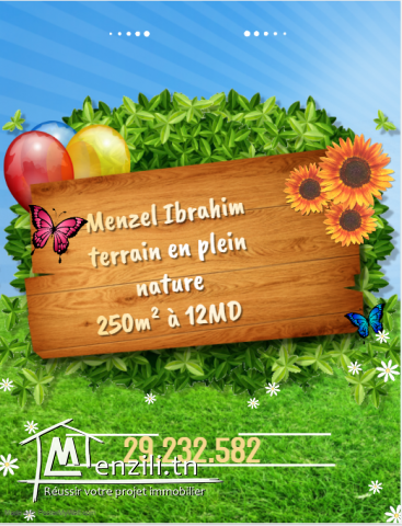 terrain en plein nature à dar allouch