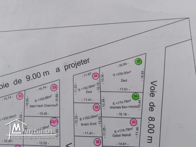 أرض للبيع بقليبية قريبة من جميع المرافق 9871265