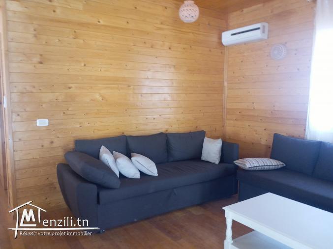 A vendre un magnifique chalet en bois construit sur béton à Hammamet